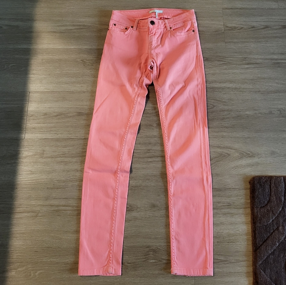 MAJE Salmon Pink Skinny Jeans EUR 36/SMALL